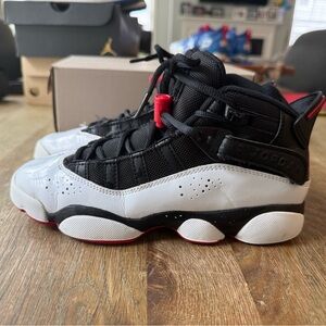 Big Kids Air Jordan Black and White Sneakers